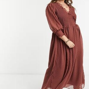 ASOS Design Swiss Dot Maxi Dress